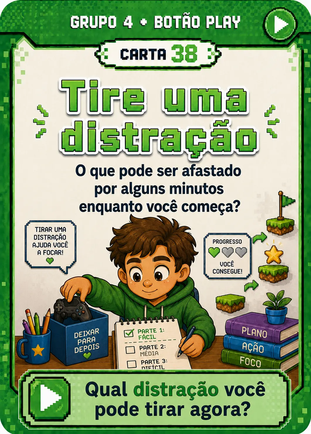 Carta do Grupo 4 — Botão Play